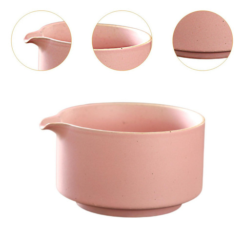 A, Cuenco Chawan Cerámica Matcha Hecho A Mano, Taza Rosa