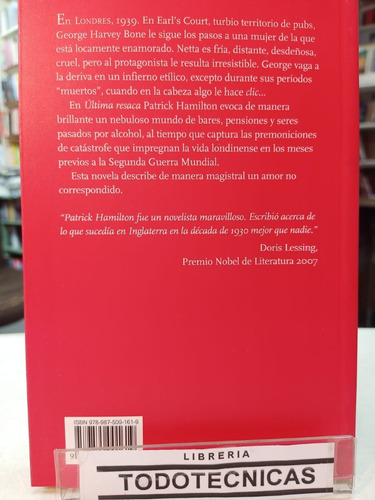 Imagen 2 de 4 de Última Resaca Patrick Hamilton -mn