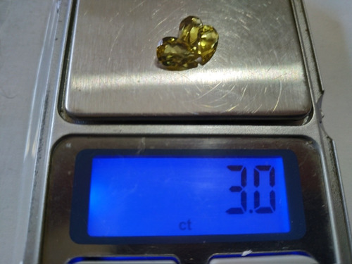 Berilo, Heliodoro Extra Natural 03 Gotas 3 Ct Amarelo Forte