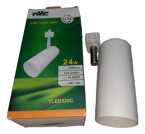 Spot Led 24w Para Riel  Nvc , 3000k , Luz Cálida