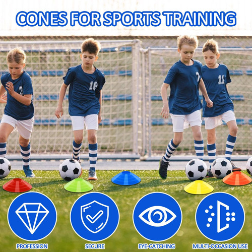 Conos De Disco Jyongmer 100 Pcs Conos De Entrenamiento Conos