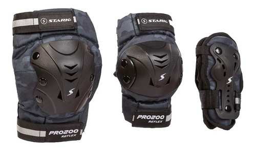 Kit Protecciones Profesionales Adulto Roller Skate Stark Pro