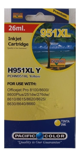 Tinta 951xl Yellow Alternativa Pacific Color