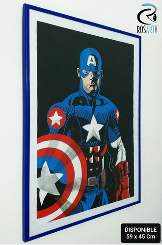 Cuadros Decorativos Comics (capitan America)