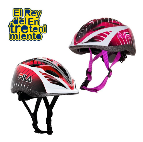 Imagen 2 de 6 de Casco Fila Regulable P/ Niños Patines Bicicleta Skate El Rey