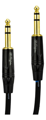 Cabo P10 Para P10 Estereo Profissional - Preto 25 Metros