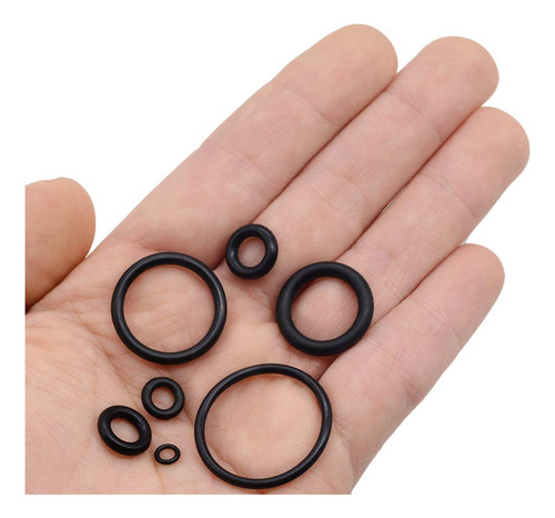 Kit Juego Caja De Orings Sellos Negros 17 Tamaños 222 Piezas