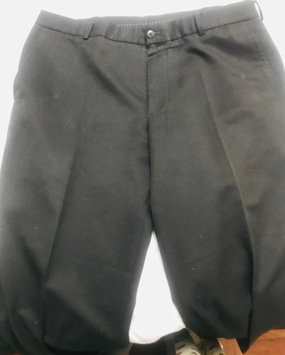Pantalón De Vestir Negro Hombre/ Impecable Estado/ Talle 44