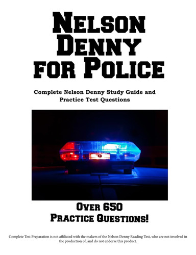 Libro: Nelson Denny For Police: Complete Nelson Denny Study