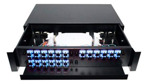 Dio Completo Sc/upc 36 Fibras 19'' Pigtails E Suporte Rack