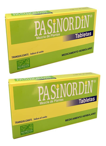 Insomnio Ansiedad Tranquilizante Pasinordin Tabletas 2pack