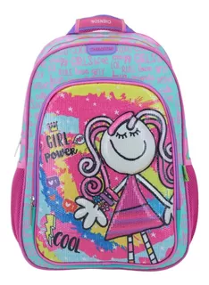 Mochila Grande Fulanitos Primaria Chenson Escolar Dolche Fu64801-g Color Violeta