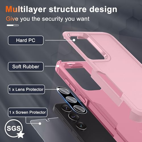 Funda Para Galaxy S24 Plus Cute Rosa Uso Rudo