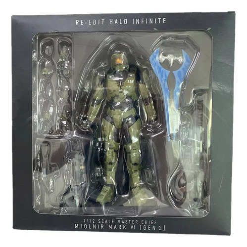 Boneco De Ação Móvel Halo Infinite Sergeant Feito À Mão/