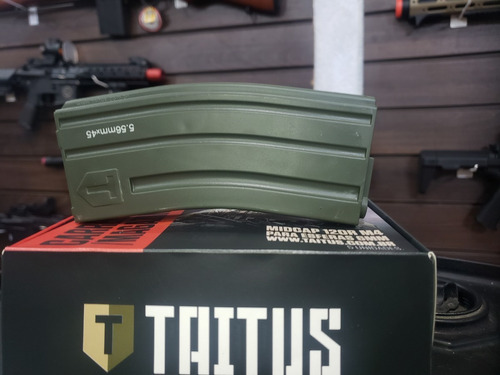 Imagem 4 de 5 de Combo 4x Airsoft Magazine Carregador M4 Mid Cap 120bbs Verde