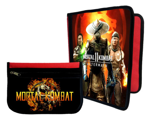 Combo Carpeta + Cartuchera Mortal Kombat #14