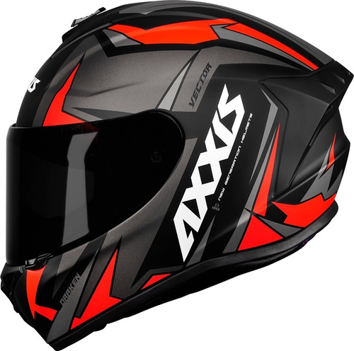 Capacete Axxis Motoqueiro Moto Feminino Preto Cinza Vermelho