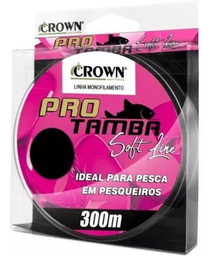 Linha de pesca Crown Mono Pro Tamba Pink 300 MTR pink