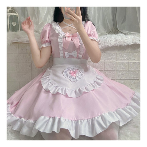 Vestido De Halloween De Anime Cute Maid Cosplay Lolita