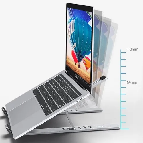 Soporte Para Notebook Plegable Y Compacto Aluminio