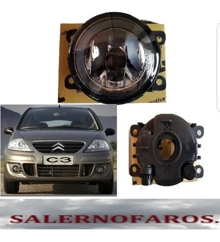 Imagen 5 de 10 de Juego 2 Faros Aux Peugeot 307 207 208 Con Lampara Y Fichas