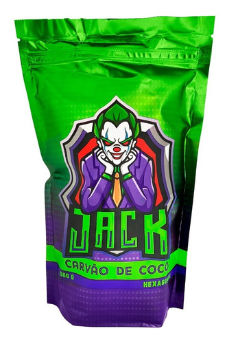Carvão De Coco Para Narguile Jack 500g Hexagonal Premium