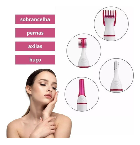 Aparador De Pelos Sweet Sensitive Precision Com 4 Cabeças