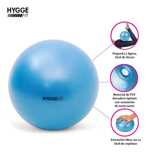 Imagen 3 de 10 de Pelota Esferodinamia 25cm Fitness Pilates Yoga Gym Funcional