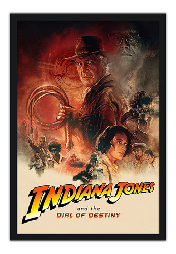 Quadro 64x94cm Indiana Jones E A Reliquia Do Destino - 47