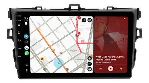 Central Multimidia Toyota Corolla 2009 A 2013 Android 13 9p