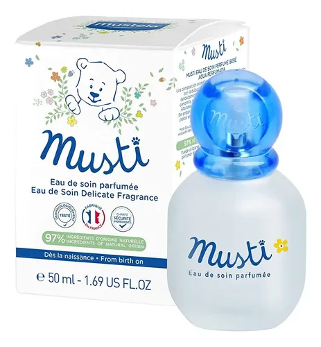 Musti Bebê Mustela Perfume bebê 50ml Sem Álcool