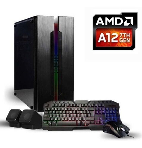 Pc Gamer Amd A12 9800 Radeon R7 // 8gb Ddr4 // Ssd 240