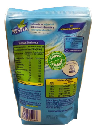 Te Negro Sabor Limón 600 G Nestea