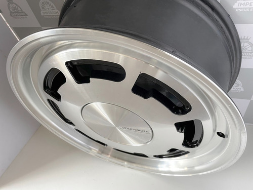 Imagem 5 de 5 de Rodas Vw P Slot Pirelli Aro 17 4x100 Preta Diamantada - Brw