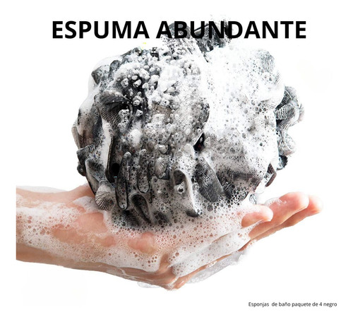 Juego De 4 Esponjas Exfoliantes Para Baño Y Ducha