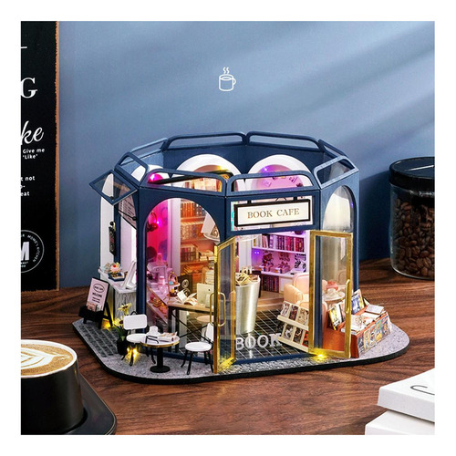 Casa De Muñecas En Miniatura Artesanal De Bricolaje Con
