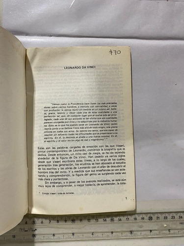 Leonardo Da Vinci Biografia Del Genio. (Usado)