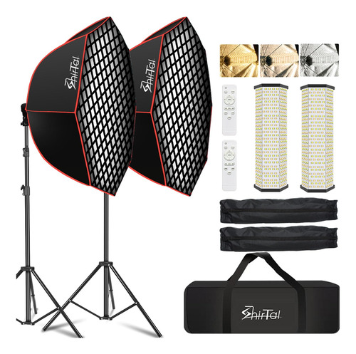 Shirtal Softbox Kit De Iluminacion Para Fotografia, 37 Pulga
