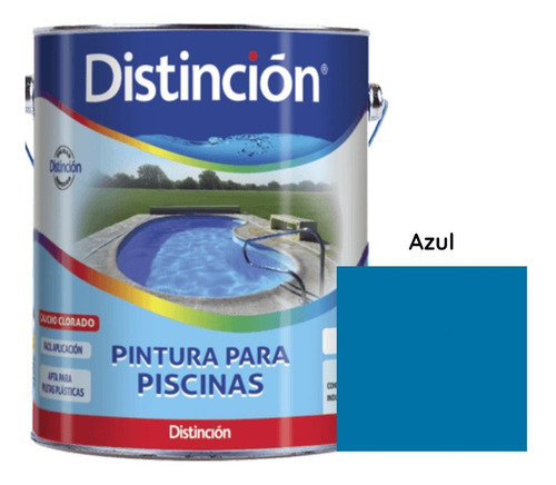 Pileta Base Caucho Azul Distinción X 4 Lts 