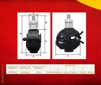 Comprar Kit 3 Conector Derivação Perfurante Cdp 10mm A 95mm Premium Autack Componentes Elétricos