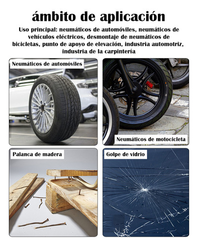 Wanlian-juego De 4piezas Barras De Palanca Resistentes Con Tapa De Martillo Más Gruesa Y Punta Angulada,acero Grado Industrial Ideal Para Reparación De Automóviles, Demolición, Tracción De Uñas