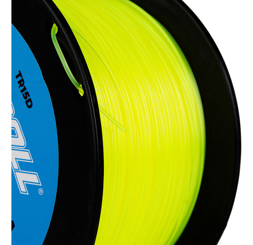 Rollo Tanza Nylon Desmalezadora 2.5 Mm Redondo 1kg Reforzado Color Amarillo