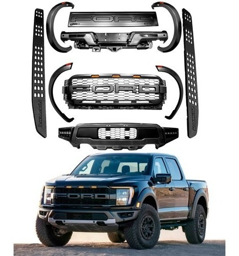 Body Kit Conversión Ford Raptor Para Ford F-150 2021-2022