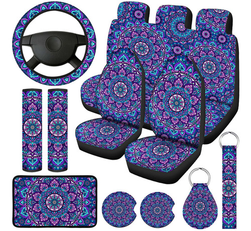 Frienda Mandala Accesorios De Coches Conjunto Mandala Cubier