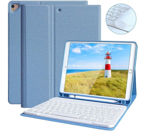 Funda Con Teclado Para iPad 7ma Generacion 10.2 2019-74f2