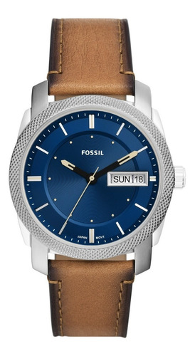 Reloj Hombre Fossil Machine De Piel