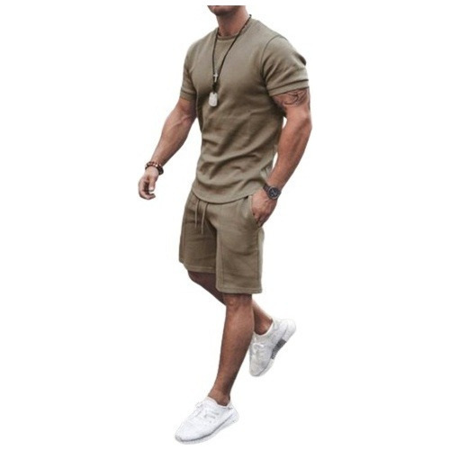 Traje Deportivo Casual Manga Corta Hombre Fitness 2023 Nuevo