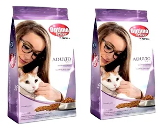 Alimento Optimo Felino 2 Bolsas De 3 Kg C/u