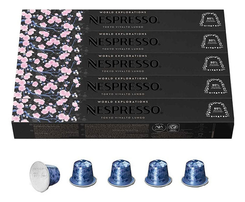 Cápsulas De Café Nespresso Original Tokyo Vivalto Lungo X50