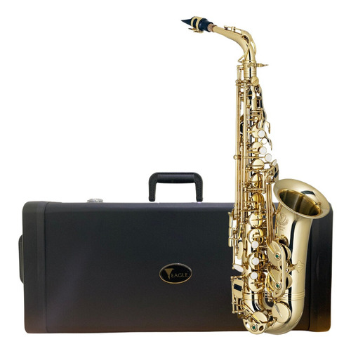 Saxofone Alto Eagle Sa 501 Mib Laqueado 1 Ano Garantia